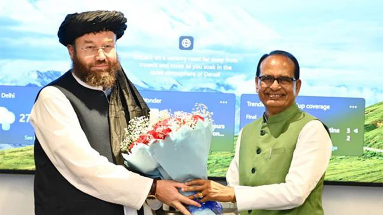 Afghanistan's Agriculture Minister Mawlawi Ataullah Omari with Union Minister Shivraj Singh Chouhan (Photo/PIB) Afghanistan's Agriculture Minister Mawlawi Ataullah Omari with Union Minister Shivraj Singh Chouhan (Photo/PIB)