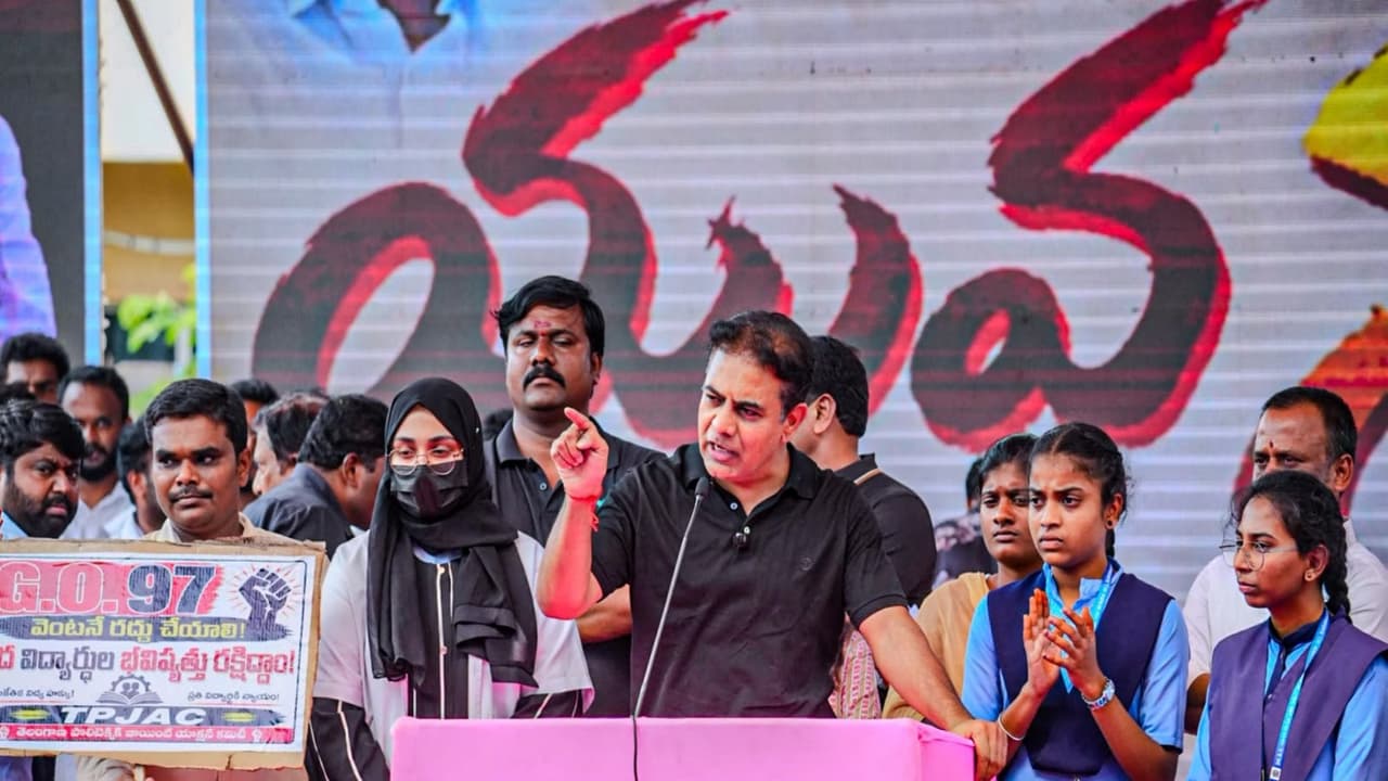 BRS working President KTR (Photo/ANI) BRS working President KTR (Photo/ANI)
