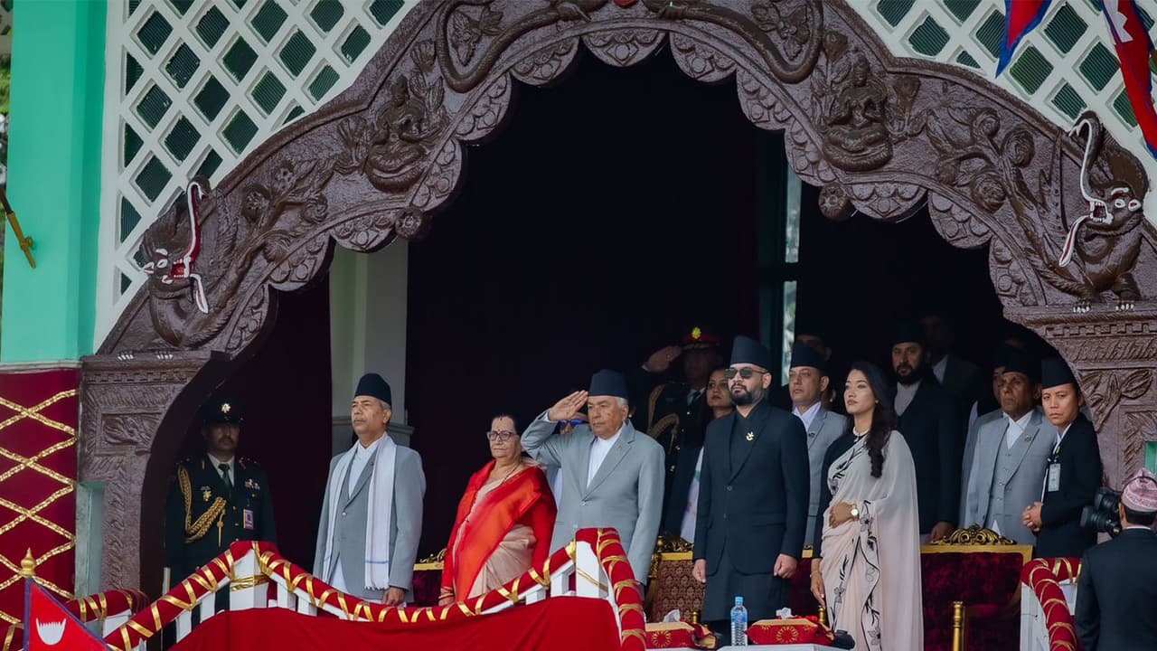 Nepal's leaders attend Republic Day celebration (Photo/ANI) Nepal's leaders attend Republic Day celebration (Photo/ANI)