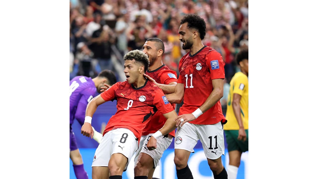 Emam Ashour of Egypt celebrating with his teammates after scoring a goal in Round of 32 match against Australia. (Photo: X/ @FIFAWorldCup) Emam Ashour of Egypt celebrating with his teammates after scoring a goal in Round of 32 match against Australia. (Photo: X/ @FIFAWorldCup)