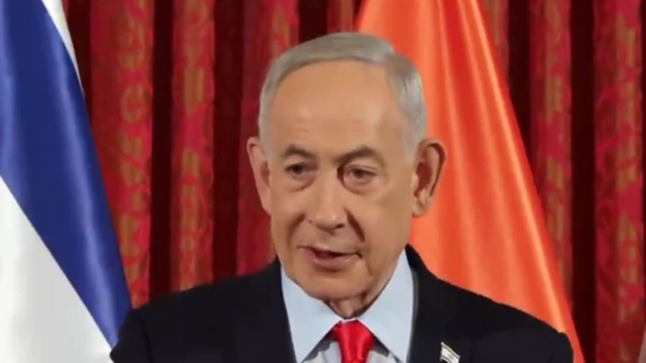 Israeli Prime Minister Benjamin Netanyahu speaks during a joint press conference in Jerusalem. (Photo/ANI) Israeli Prime Minister Benjamin Netanyahu speaks during a joint press conference in Jerusalem. (Photo/ANI)