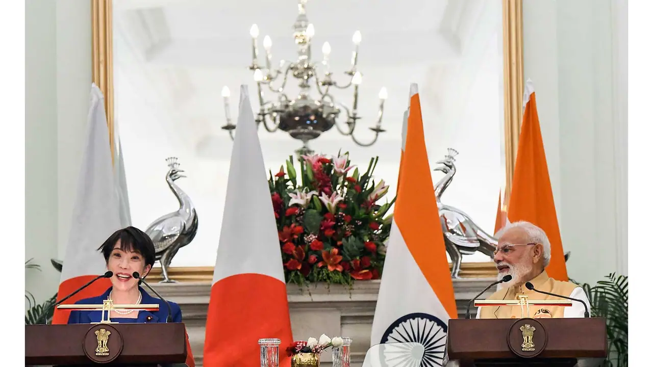 Prime Minister Narendra Modi and Japanese Prime Minister Sanae Takaichi (Photo/ANI) Prime Minister Narendra Modi and Japanese Prime Minister Sanae Takaichi (Photo/ANI)