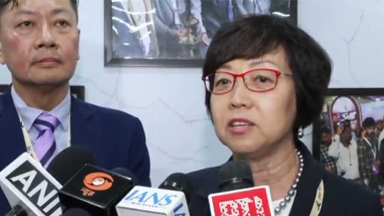Chair of the China Toy & Juvenile Products Association, May Liang, (Photo/ANI) Chair of the China Toy & Juvenile Products Association, May Liang, (Photo/ANI)