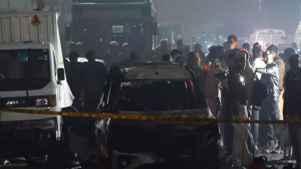 Visuals from the site of blast in Delhi (Photo/ ANI) Visuals from the site of blast in Delhi (Photo/ ANI)