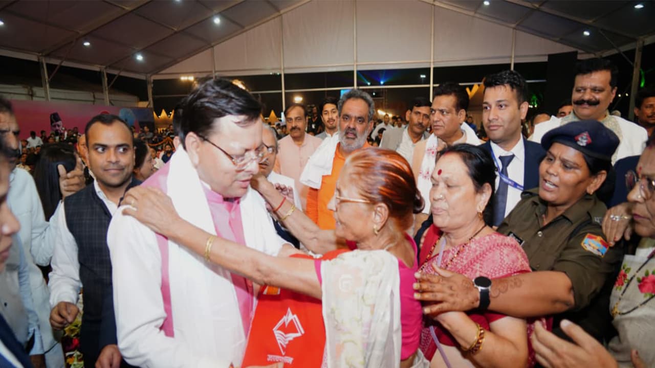 Uttarakhand Chief Minister Pushkar Singh Dhami participated in the event (Photo/ANI) Uttarakhand Chief Minister Pushkar Singh Dhami participated in the event (Photo/ANI)