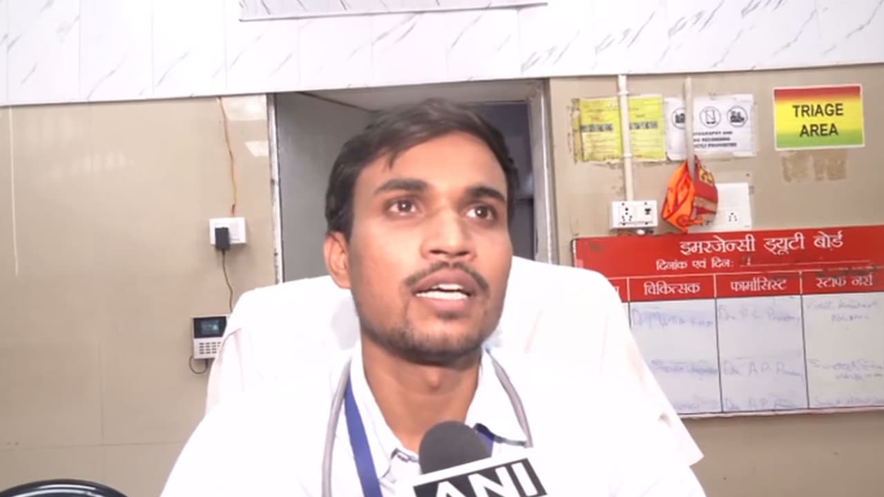 Dr Rahul Yadav, Emergency Medical Officer at Shri Ram Hospital, Ayodhya (Photo/ANI) Dr Rahul Yadav, Emergency Medical Officer at Shri Ram Hospital, Ayodhya (Photo/ANI)
