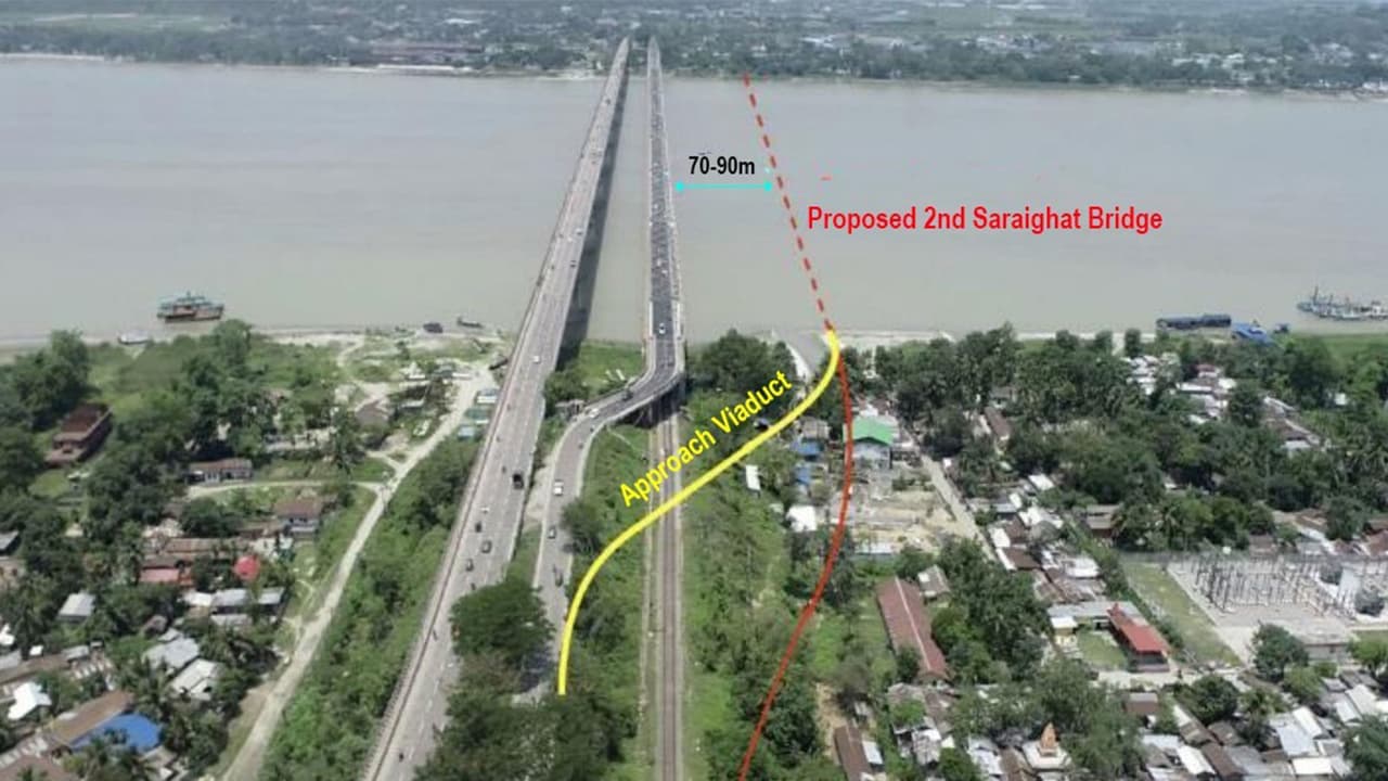Second Saraighat Rail cum Road Bridge (Photo/ANI) Second Saraighat Rail cum Road Bridge (Photo/ANI)