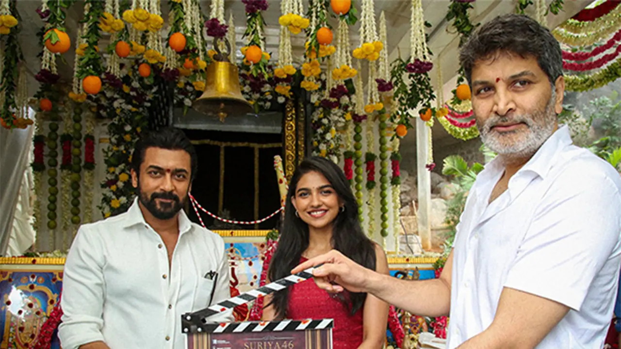Suriya 46 during Pooja ceremony of 'Suriya 46' (Photo/X/@SitharaEnts) Suriya 46 during Pooja ceremony of 'Suriya 46' (Photo/X/@SitharaEnts)