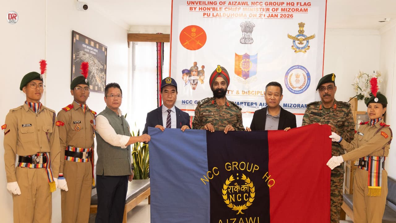 CM Lalduhoma inaugurates NCC Mizoram Group Headquarters (Photo/MizoramCMO) CM Lalduhoma inaugurates NCC Mizoram Group Headquarters (Photo/MizoramCMO)