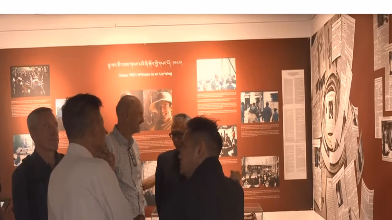 Visitors at the Tibet museum in Dharamshala, Himachal Pradesh (Photo/ANI) Visitors at the Tibet museum in Dharamshala, Himachal Pradesh (Photo/ANI)