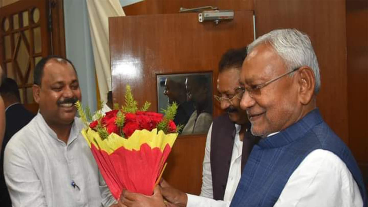 Barari MLA and JD(U) candidate Bijay Singh with CM Nitish Kumar (Photo/@BijaysinghJDU) Barari MLA and JD(U) candidate Bijay Singh with CM Nitish Kumar (Photo/@BijaysinghJDU)