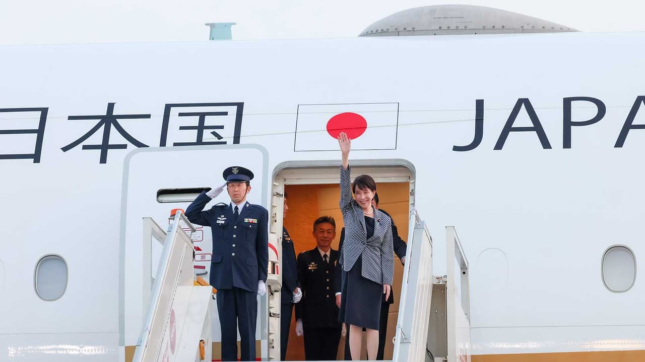 Japanese Prime Minister Sanae Takaichi arrives in India (Photo/X@takaichi_sanae) Japanese Prime Minister Sanae Takaichi arrives in India (Photo/X@takaichi_sanae)