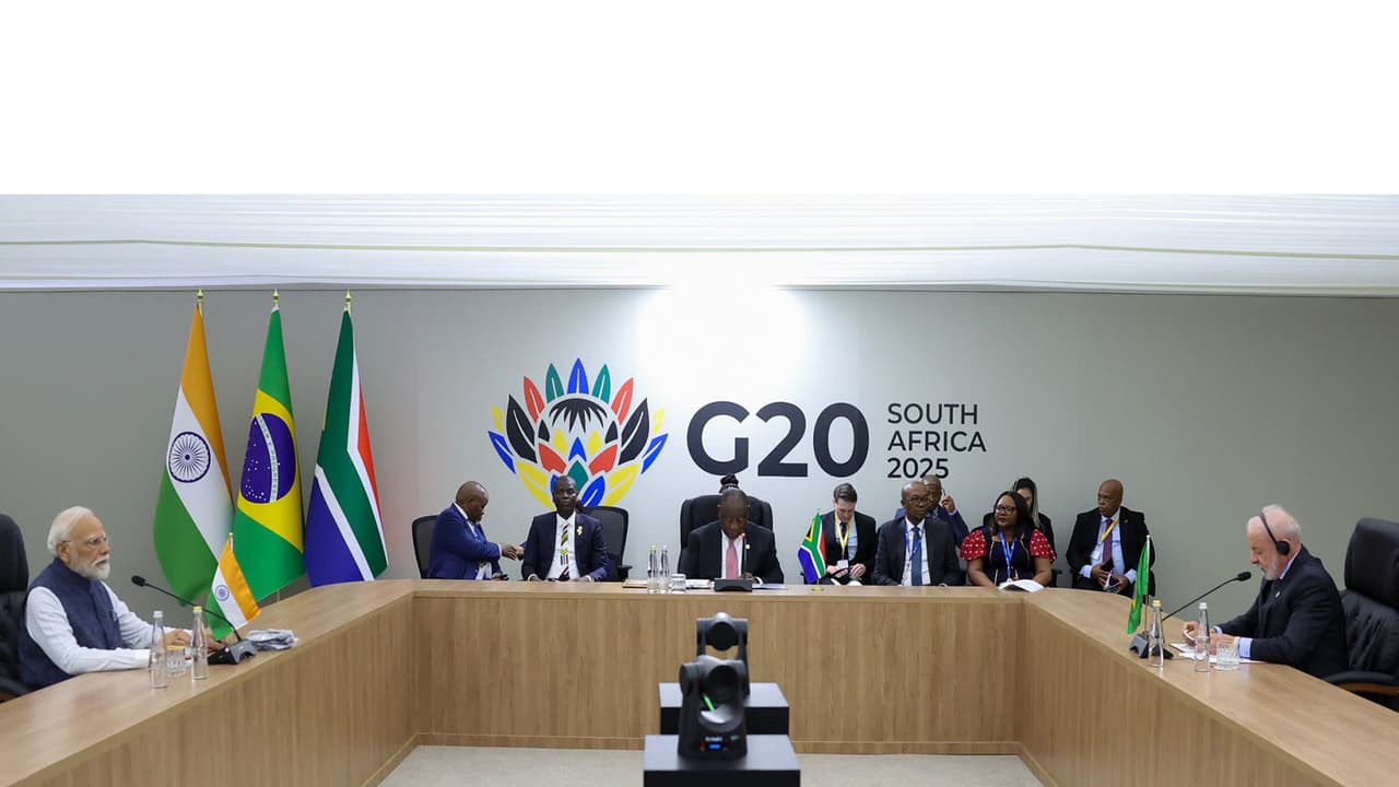 Prime Minister Narendra Modi at IBSA Leaders' Meeting (Photo: X@narendramodi) Prime Minister Narendra Modi at IBSA Leaders' Meeting (Photo: X@narendramodi)