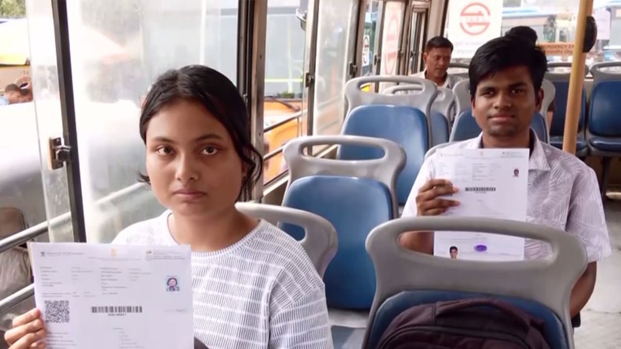 Candidates travelling in free NEET special buses in Odisha (Photo/ANI) Candidates travelling in free NEET special buses in Odisha (Photo/ANI)