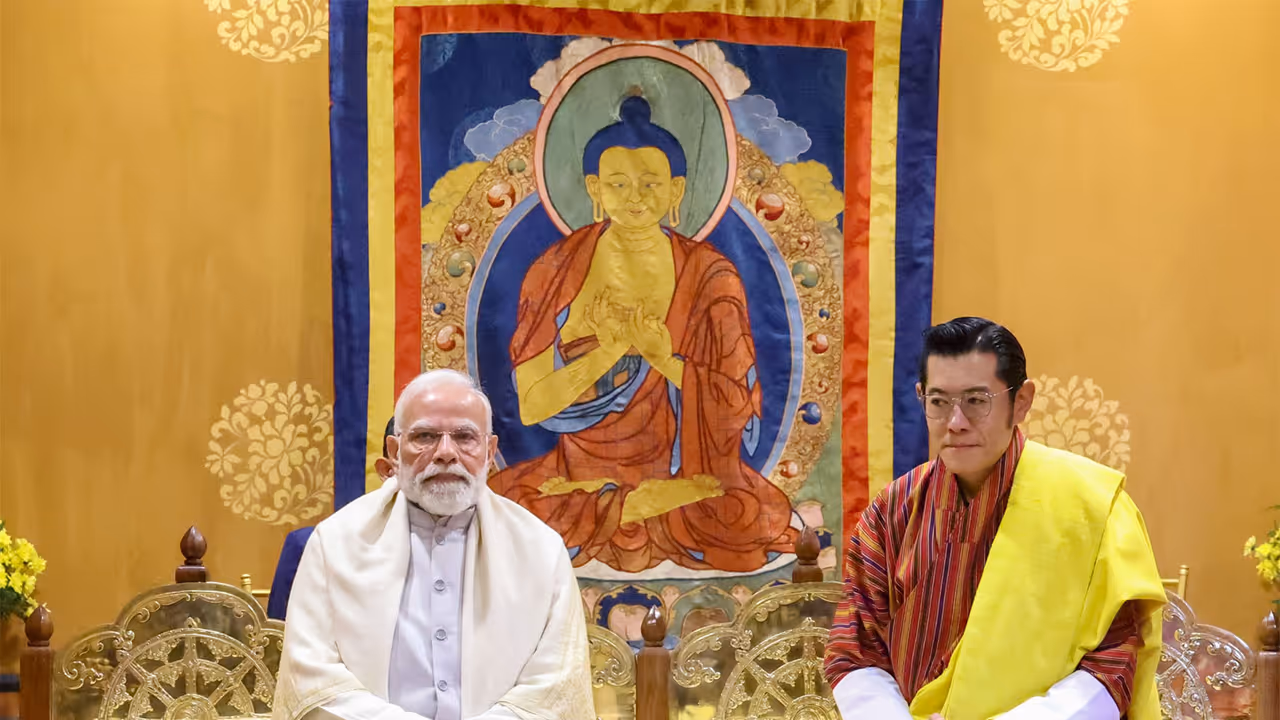 Prime Minister Narendra Modi with Bhutan King Jigme Khesar Namgyel Wangchuck (Photo: X/@narendramodi) Prime Minister Narendra Modi with Bhutan King Jigme Khesar Namgyel Wangchuck (Photo: X/@narendramodi)