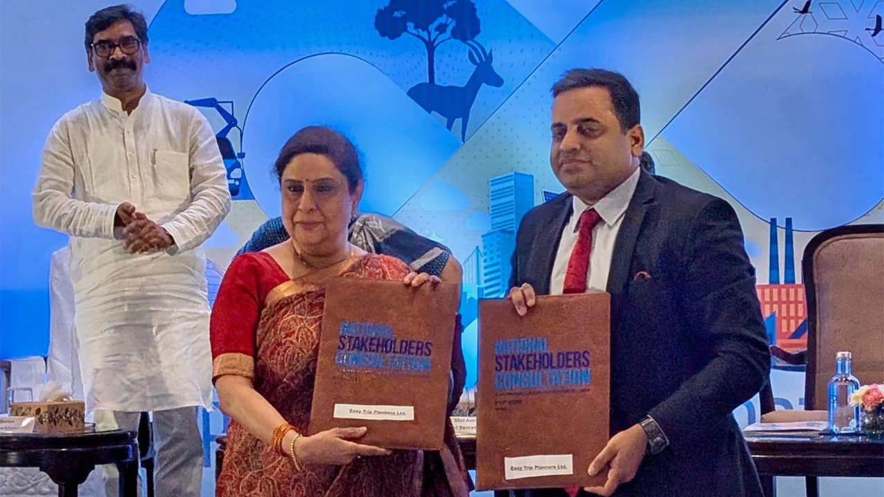 MoU was signed during the Jharkhand Tourism Stakeholders' Summit held in New Delhi (Photo Credit: EaseMyTrip) MoU was signed during the Jharkhand Tourism Stakeholders' Summit held in New Delhi (Photo Credit: EaseMyTrip)