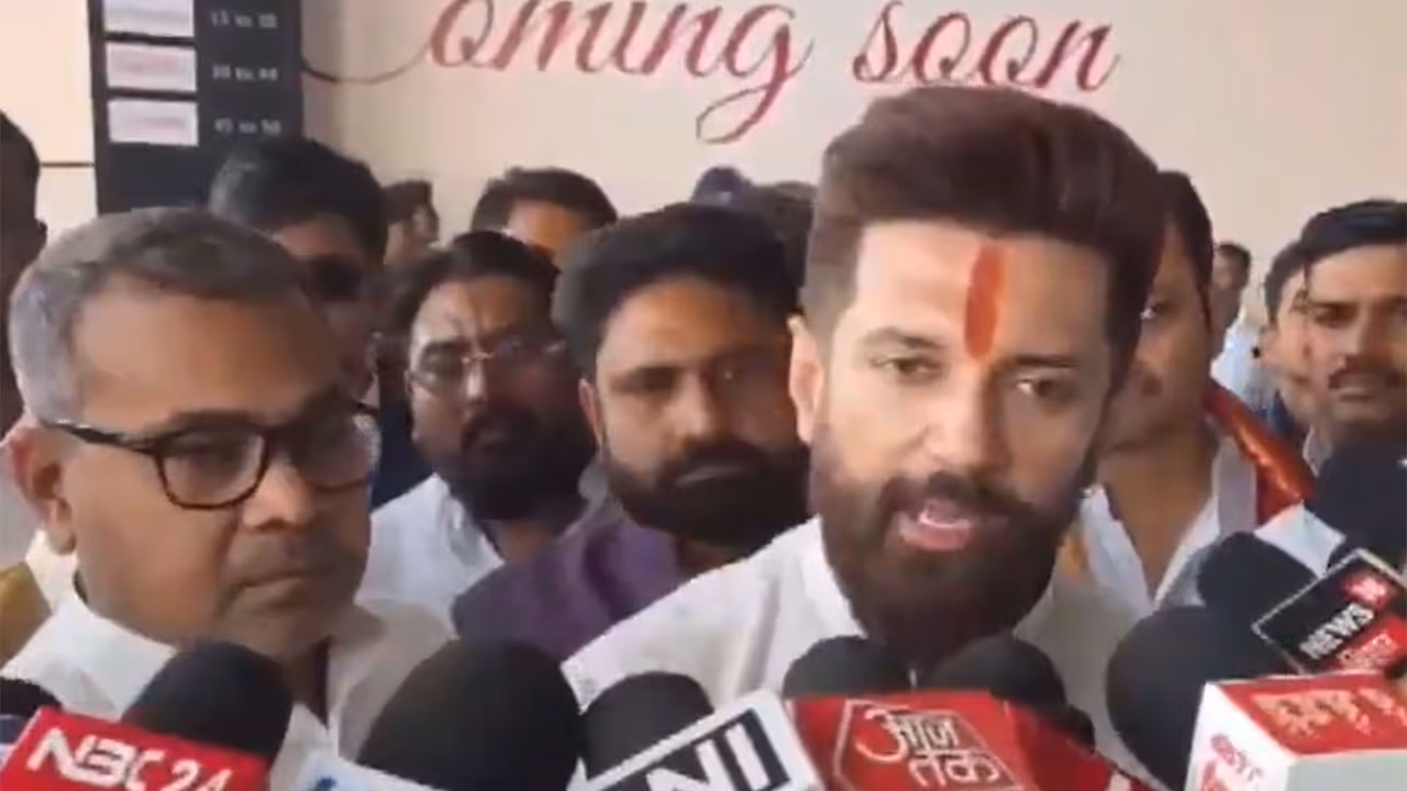 Union Minister and LJP(RV) chief Chirag Paswan (Photo/ANI) Union Minister and LJP(RV) chief Chirag Paswan (Photo/ANI)