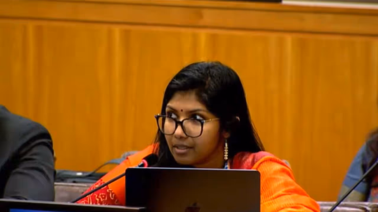 Bhavika Mangalanandan, First Secretary of India's Permanent Mission to the UN (Photo/X/@IndiaUNNewYork) Bhavika Mangalanandan, First Secretary of India's Permanent Mission to the UN (Photo/X/@IndiaUNNewYork)
