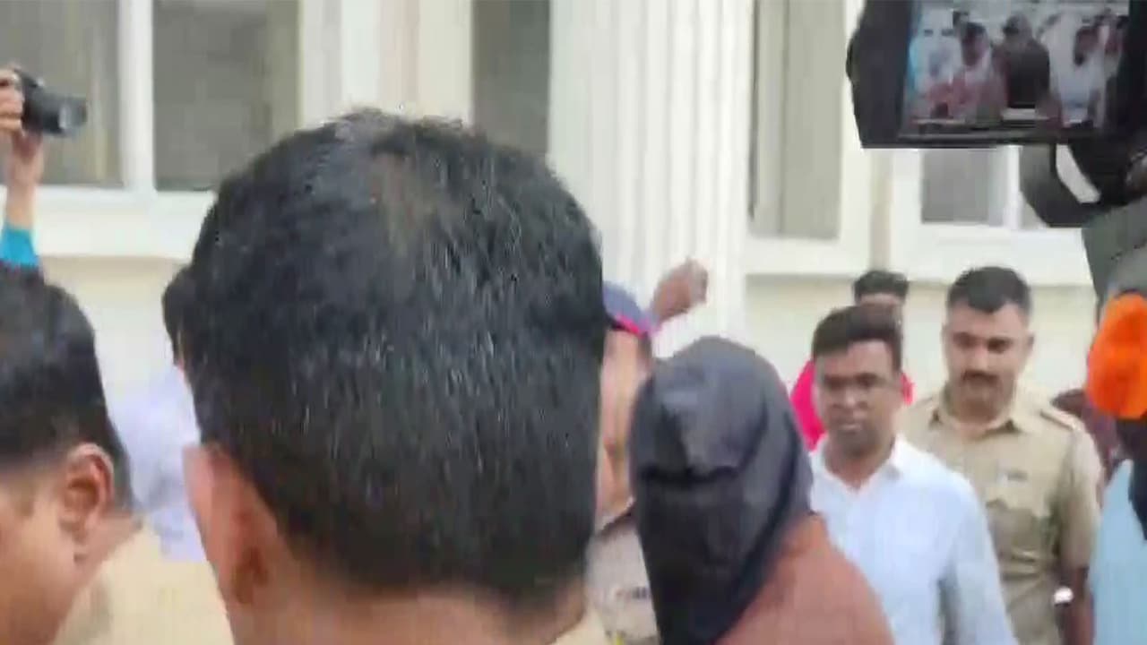 Alleged accused in Nashik harassment case in custody (Photo/ANI) Alleged accused in Nashik harassment case in custody (Photo/ANI)