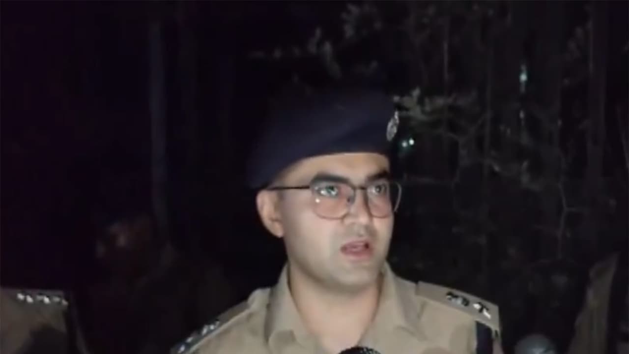 Deputy Superintendent of Police (DSP) Aditya Langh addressing the media (Photo/ANI) Deputy Superintendent of Police (DSP) Aditya Langh addressing the media (Photo/ANI)