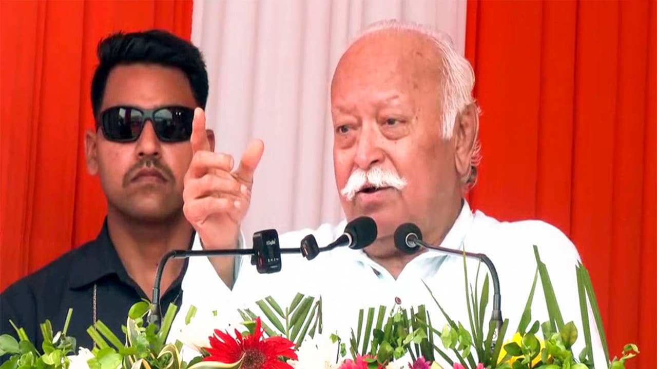 Rashtriya Swayamsevak Sangh (RSS) chief Mohan Bhagwat (File Photo/ANI) Rashtriya Swayamsevak Sangh (RSS) chief Mohan Bhagwat (File Photo/ANI)