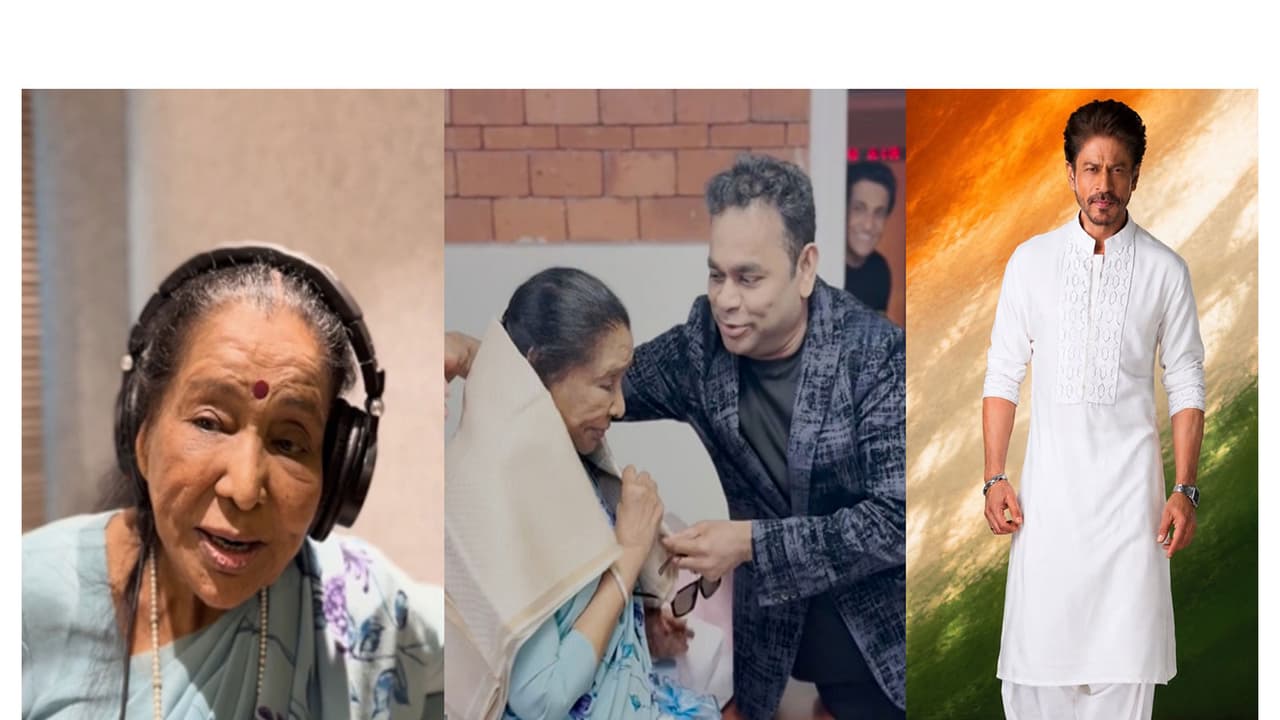 AR Rahman's tribute song for legendary Asha Bhosle (Photo/X@arrahman) and Shah Rukh Khan (Photo/Instagram@iamsrk) AR Rahman's tribute song for legendary Asha Bhosle (Photo/X@arrahman) and Shah Rukh Khan (Photo/Instagram@iamsrk)