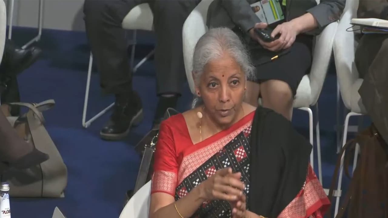 Nirmala Sitharaman, Union Finance Minister (Photo/Degrees of Instability: Climate Security in a Warming World | Townhall/Youtube) Nirmala Sitharaman, Union Finance Minister (Photo/Degrees of Instability: Climate Security in a Warming World | Townhall/Youtube)