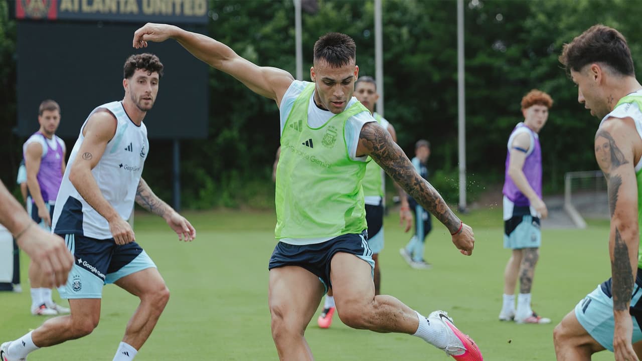Argentina football team players training (Photo: X/@Argentina) Argentina football team players training (Photo: X/@Argentina)