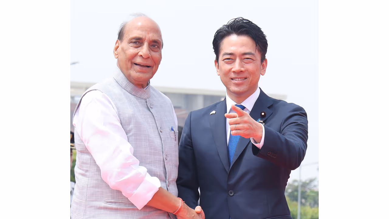 Defence Minister Rajnath Singh and Japanese Defence Minister Shinjiro Koizumi (Photo/X/@rajnathsingh) Defence Minister Rajnath Singh and Japanese Defence Minister Shinjiro Koizumi (Photo/X/@rajnathsingh)
