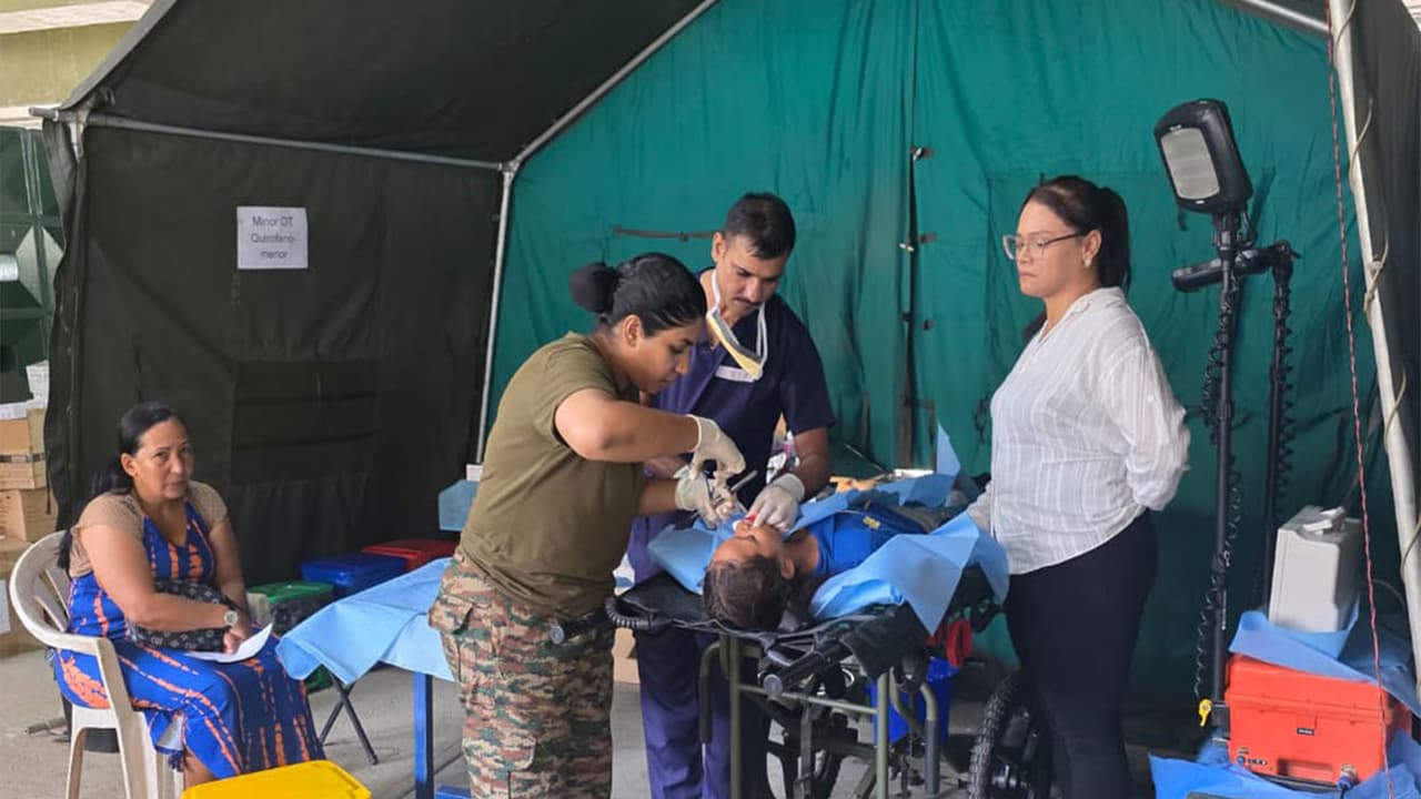 The Indian Army field Hospital in Venezuela (Photo/MEA) The Indian Army field Hospital in Venezuela (Photo/MEA)