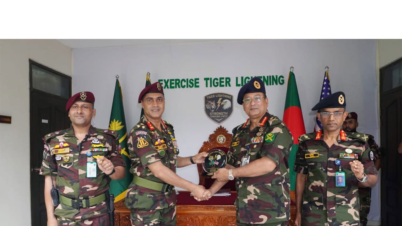 Bangladesh US army begins "EXERCISE TIGER LIGHTNING (TL) 2026" in Sylhet (Photo/ISPR) Bangladesh US army begins "EXERCISE TIGER LIGHTNING (TL) 2026" in Sylhet (Photo/ISPR)