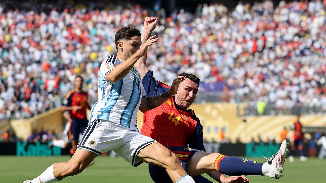 Argentina and Spain players in action (Photo: X/@Argentina) Argentina and Spain players in action (Photo: X/@Argentina)