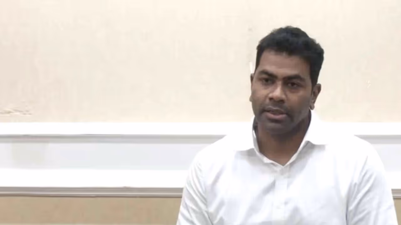 Tamil Nadu Minister Aadhav Arjuna (Photo/ANI) Tamil Nadu Minister Aadhav Arjuna (Photo/ANI)