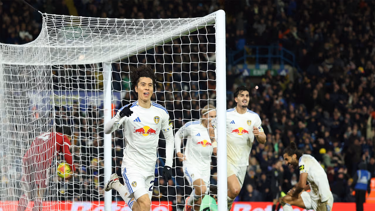 Leeds United players celebrating (Photo: ANI)