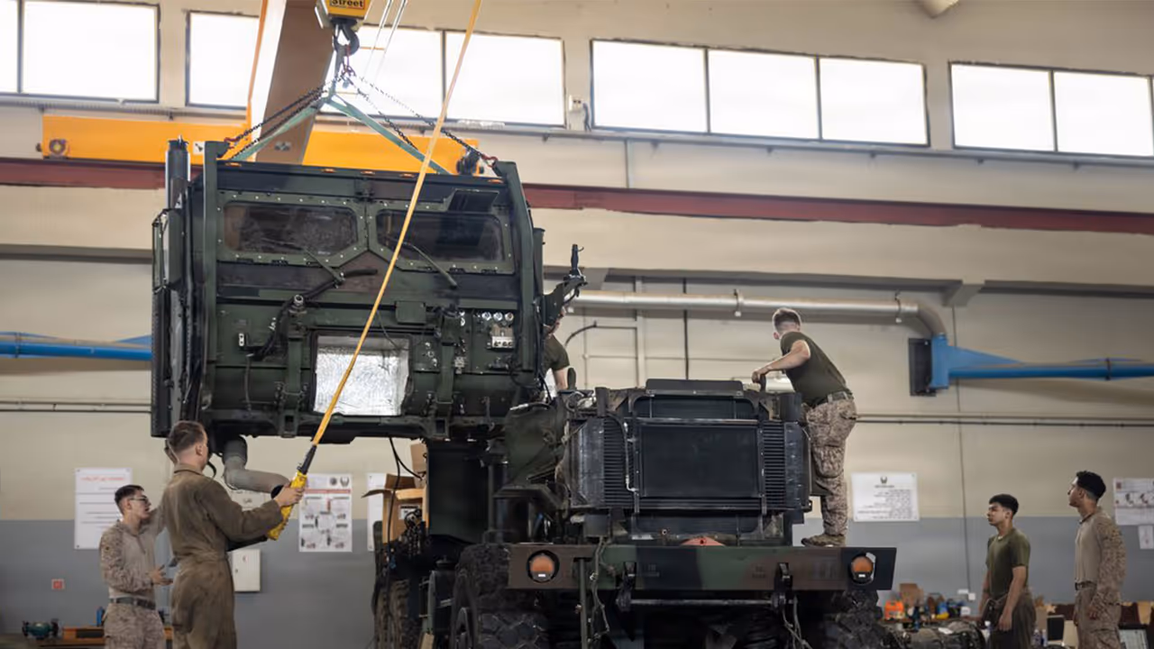 CENTCOM says US Marines maintain High Mobility Artillery System (HIMARS) readiness (Photo/X/@CENTCOM) CENTCOM says US Marines maintain High Mobility Artillery System (HIMARS) readiness (Photo/X/@CENTCOM)
