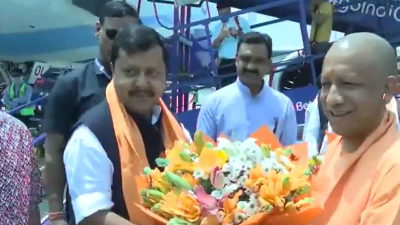 Uttar Pradesh CM Yogi Adityanath with BJP national president Nitin Nabin (Photo/ANI) Uttar Pradesh CM Yogi Adityanath with BJP national president Nitin Nabin (Photo/ANI)