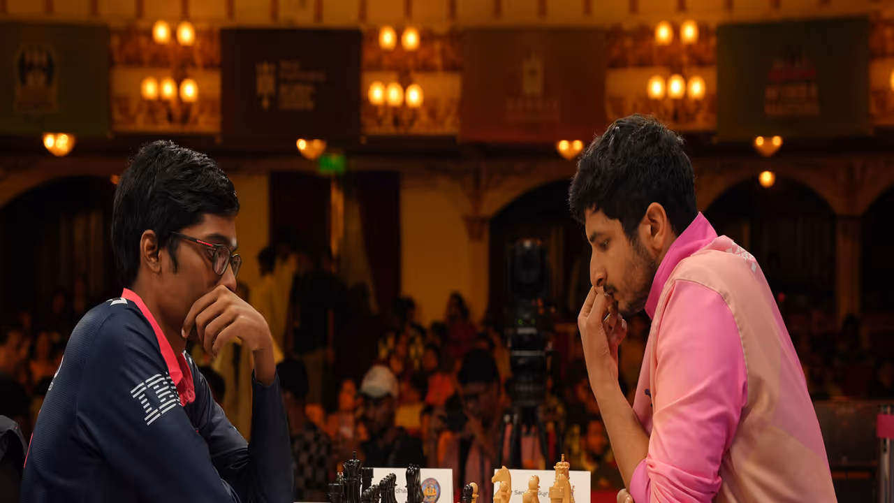 R Praggnanandhaa in action. (Photo/GCL) R Praggnanandhaa in action. (Photo/GCL)