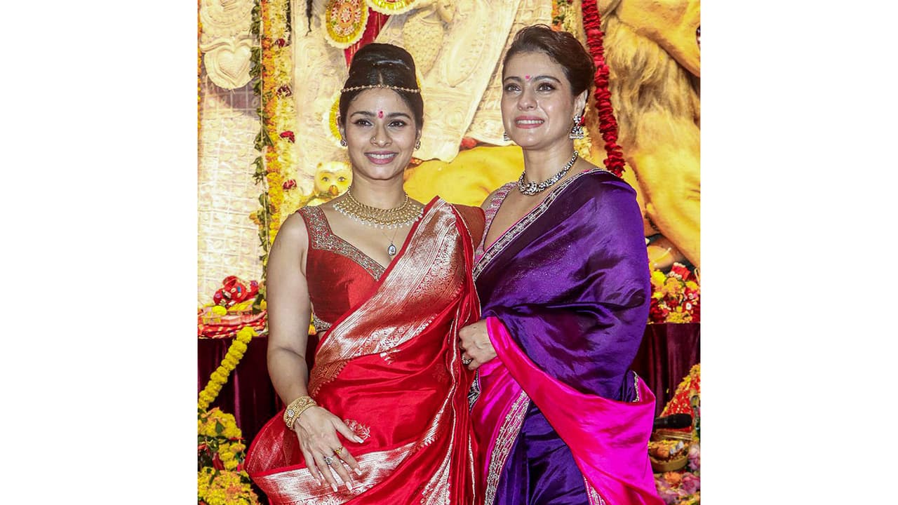 Kajol, Tanishaa (Photo/ANI) Kajol, Tanishaa (Photo/ANI)
