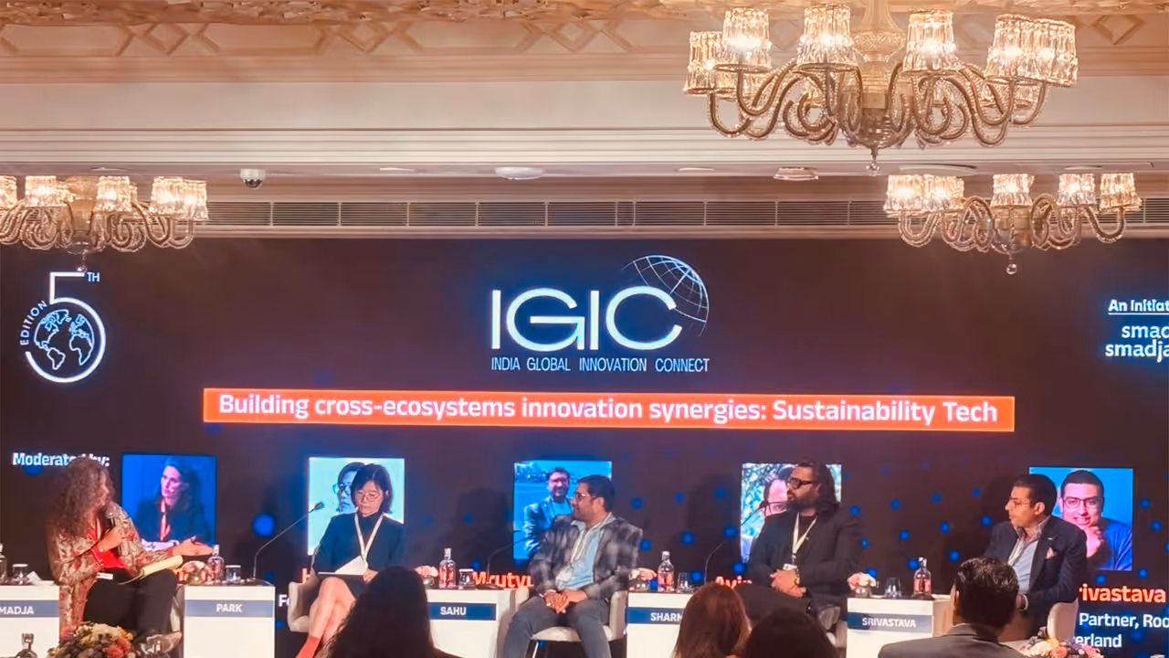 ElectricPe Co founder and CEO Avinash Sharma at IGIC (Photo/ANI) ElectricPe Co founder and CEO Avinash Sharma at IGIC (Photo/ANI)