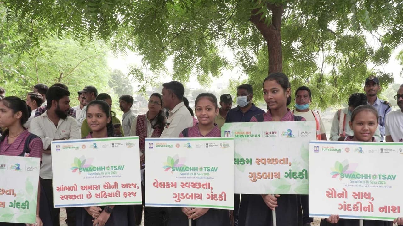 Gujarat has undertaken a special cleanliness drive to welcome the Prime Minister. (Photo/Gujarat CMO) Gujarat has undertaken a special cleanliness drive to welcome the Prime Minister. (Photo/Gujarat CMO)