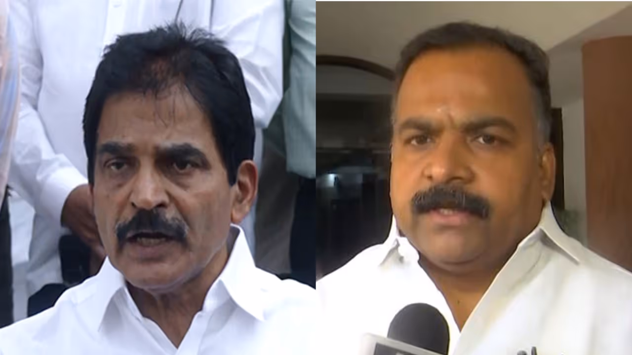 Congress MPs KC Venugopal and Manickam Tagore (Photo/ANI) Congress MPs KC Venugopal and Manickam Tagore (Photo/ANI)