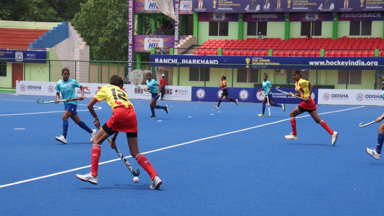 Players in action (Photo: Hockey India) Players in action (Photo: Hockey India)