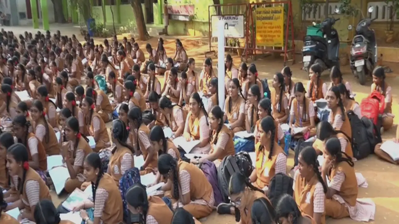 Class 12 exams begin in Tamil Nadu (Photo/ANI) Class 12 exams begin in Tamil Nadu (Photo/ANI)