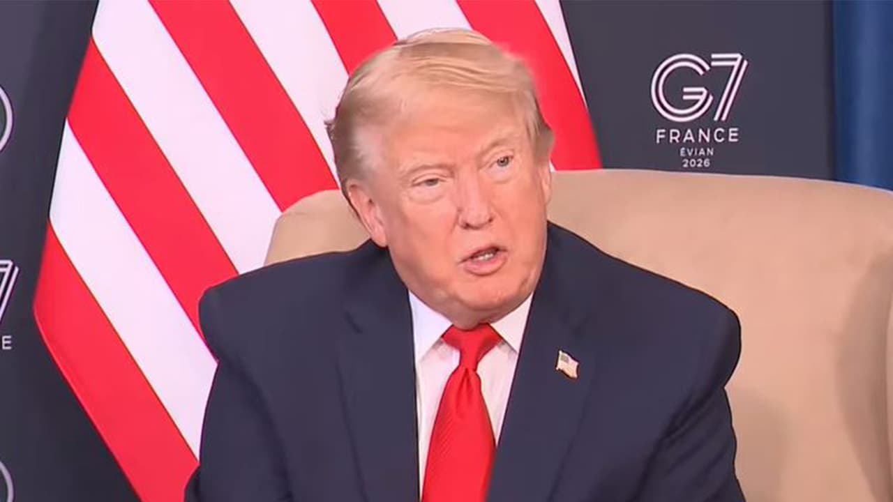 US President Donald Trump at the G7 summit in Evian les Bains, France. (Photo/Youtube@WhiteHouse) US President Donald Trump at the G7 summit in Evian les Bains, France. (Photo/Youtube@WhiteHouse)