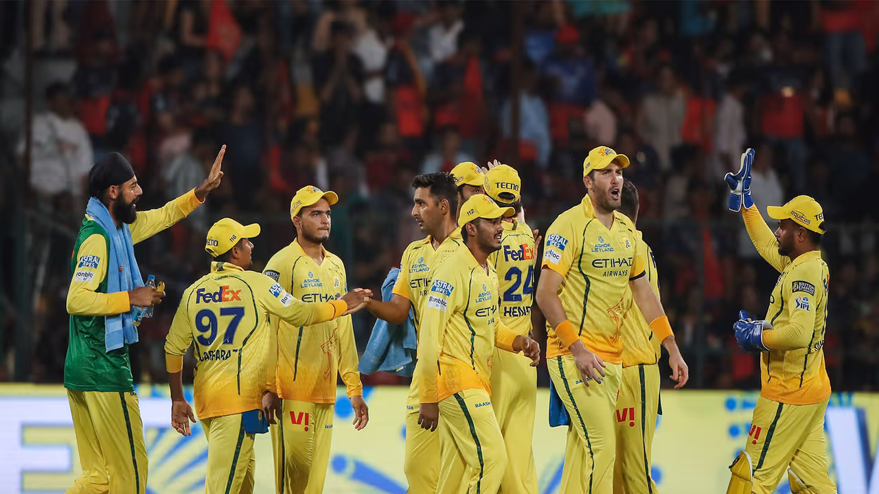 CSK players in action (Photo: ANI) CSK players in action (Photo: ANI)