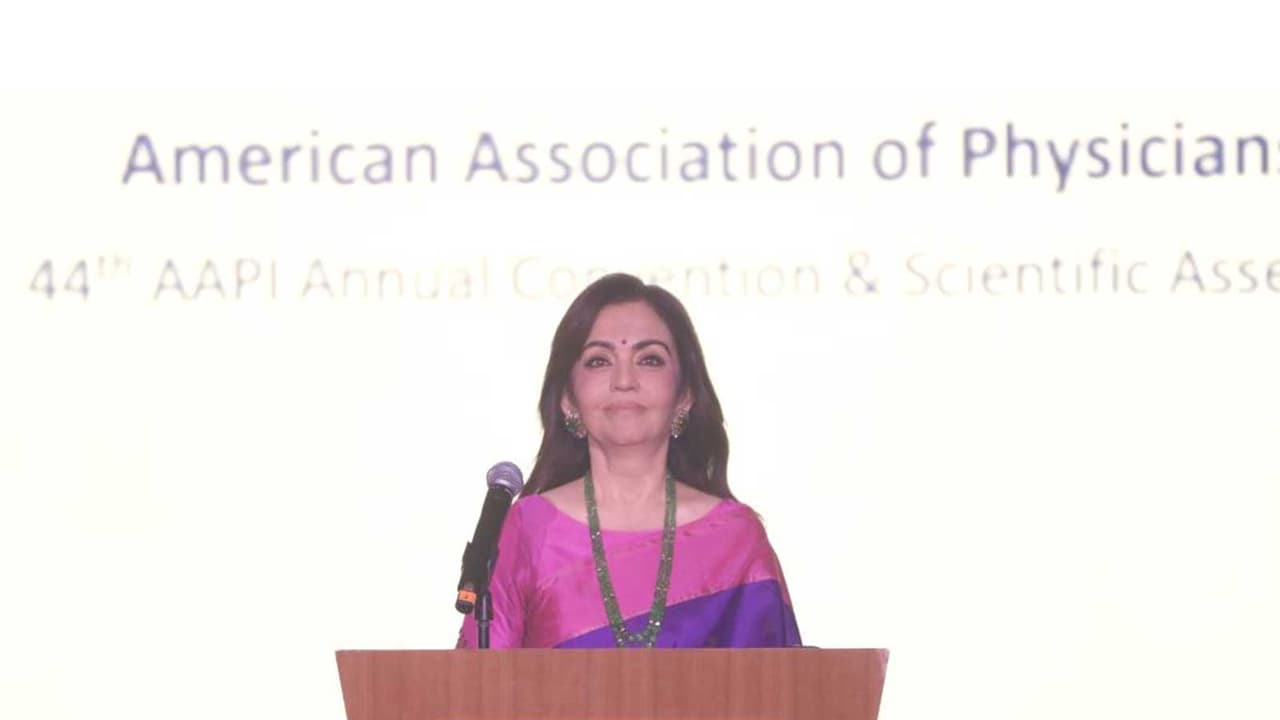 Nita Ambani (Image source: ANI) Nita Ambani (Image source: ANI)