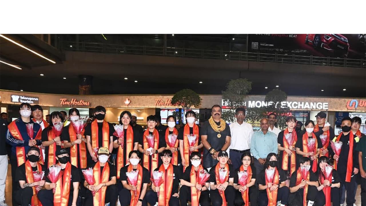 Team Korea in Hyderabad. (Photo/Hockey India) Team Korea in Hyderabad. (Photo/Hockey India)