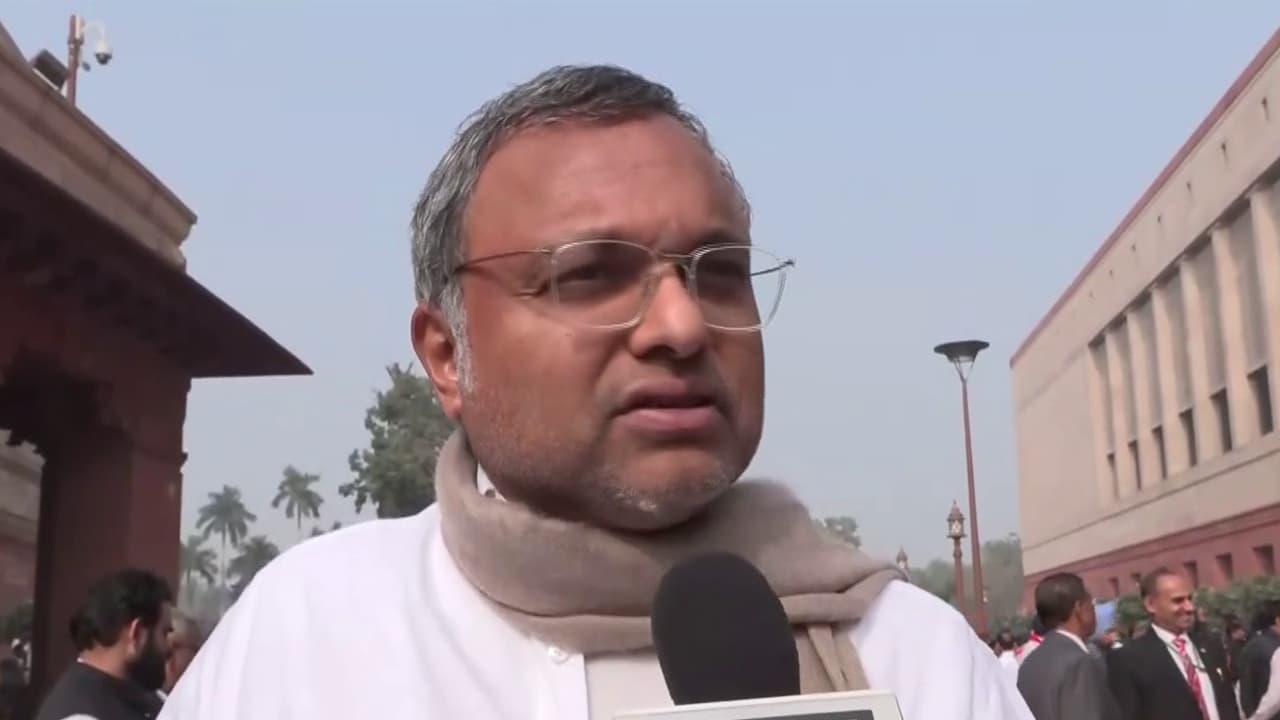 Congress MP Karti P Chidambaram (Photo/ANI) Congress MP Karti P Chidambaram (Photo/ANI)