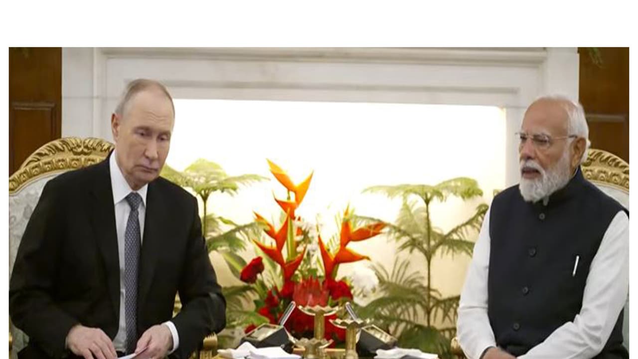 Russian President Vladimir Putin and Prime Minister Narendra Modi (Photo/ YouTube @NarendraModi)