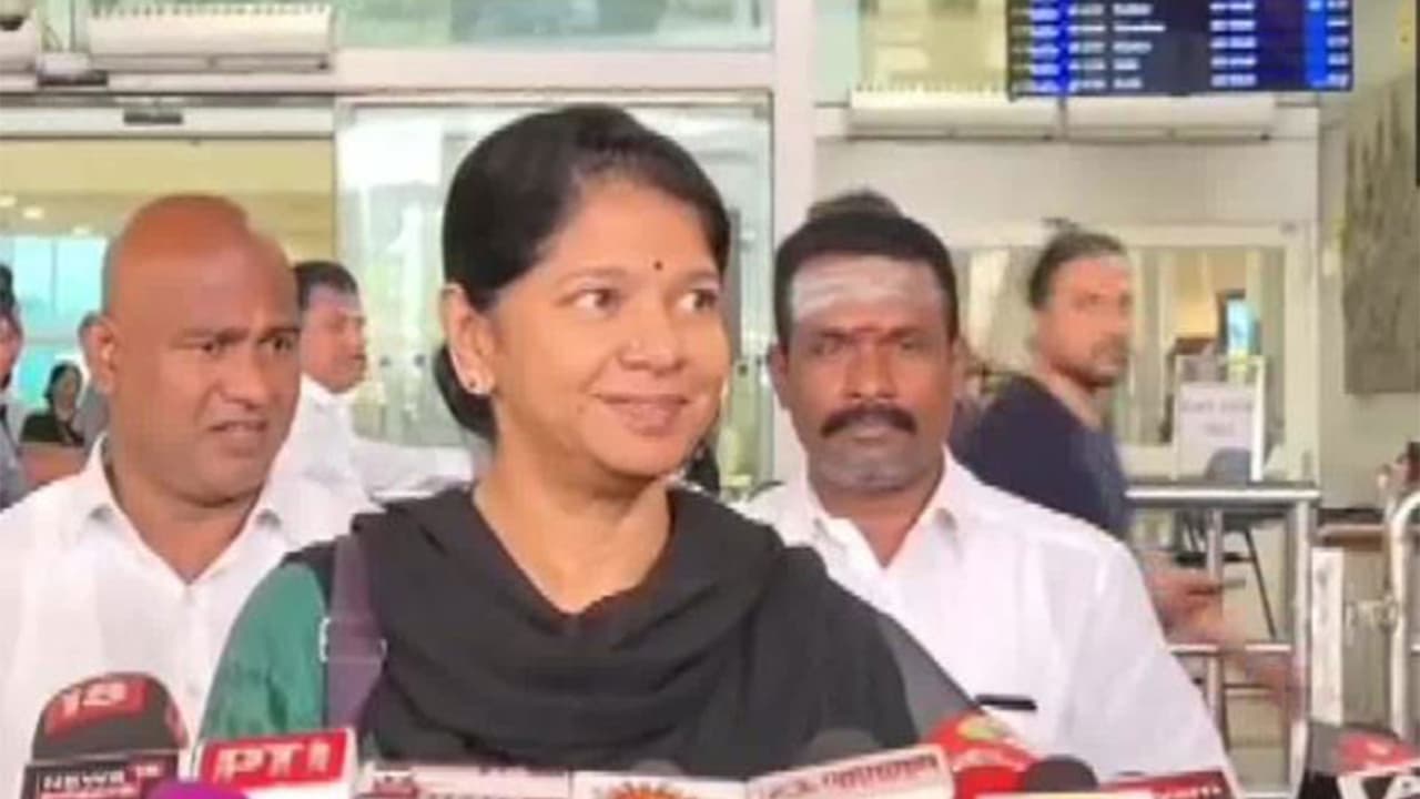 DMK MP Kanimozhi Karunanidhi (Photo/ANI) DMK MP Kanimozhi Karunanidhi (Photo/ANI)